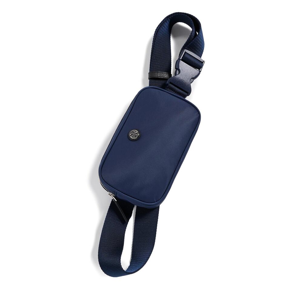 Tory Burch Women's Virginia Belt Bag, Royal Navy, Blue, One Size